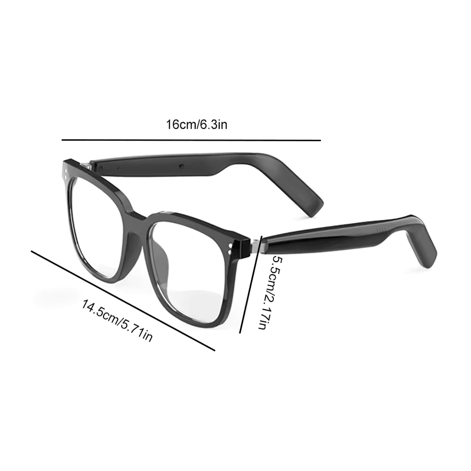 Airmars SG19 Pro Smart Sunglasses Bluetooth 5.4 Headset With 2 Magnetic Clip On Sunglasses Polarized Lens Night Driving